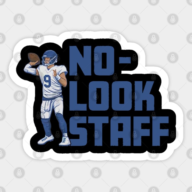 Matthew Stafford No-Look Staff Sticker by Chunta_Design